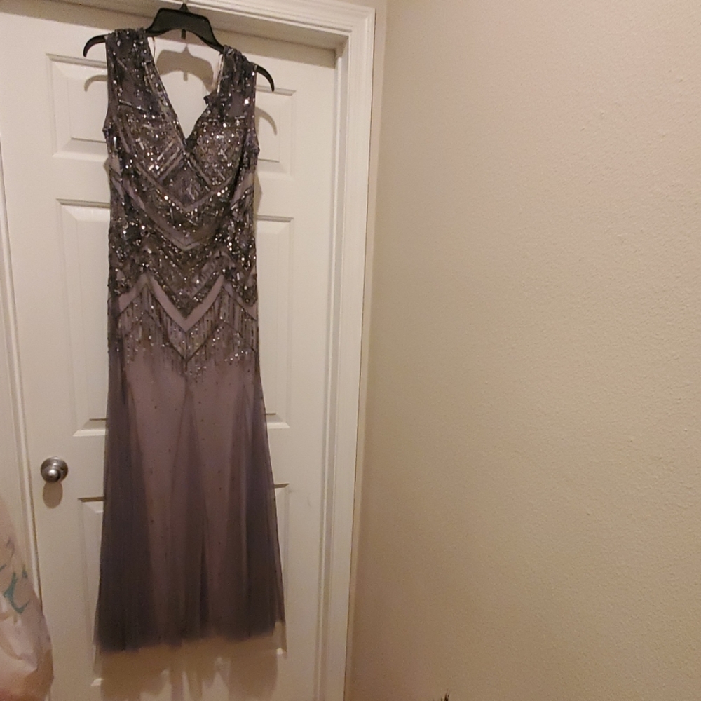 Vintage Sequined Evening Gown